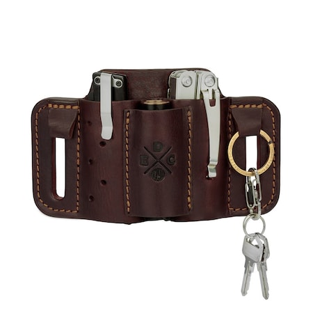 1791 Everyday Carry Tool Organizer for XS/S Multitool, Flashlight with Medium Flex & Easy-Slide Belt Attachment WEB-MN-ES-MF-BUR-A